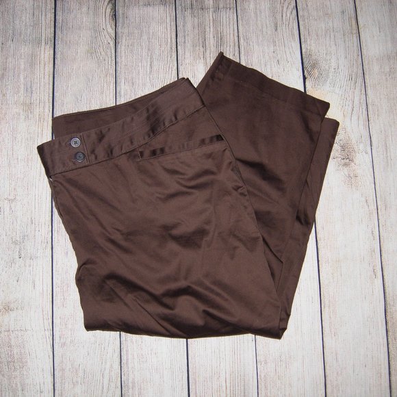 Lane Bryant Pants - Lane Bryant Brown Cropped Pants 24
